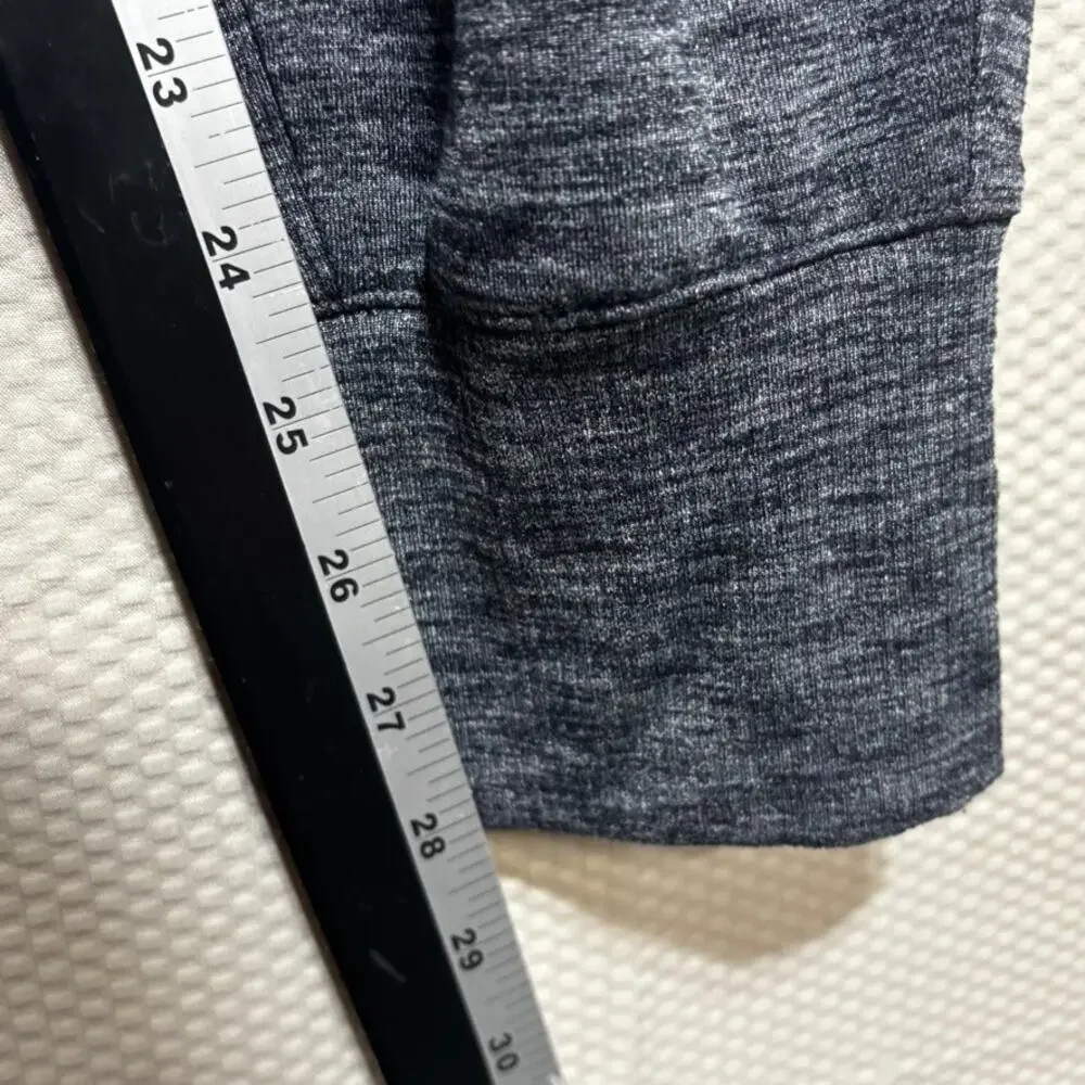 Athleta Venice High Rise Jogger Size Medium Heather Gray Stretch Zip Pockets - Picture 7 of 11